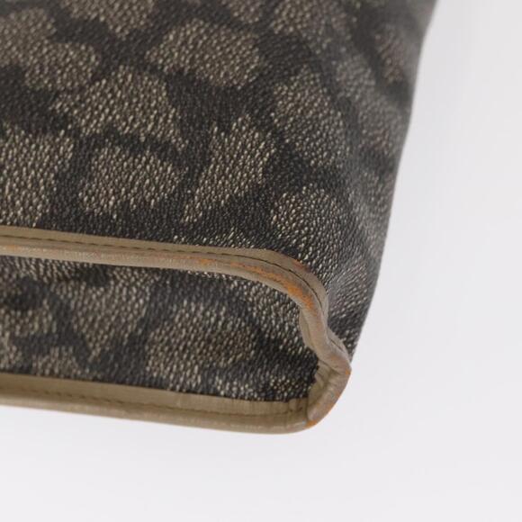 SAINT LAURENT Clutch Bag PVC Leather Beige Gray Auth bs31751